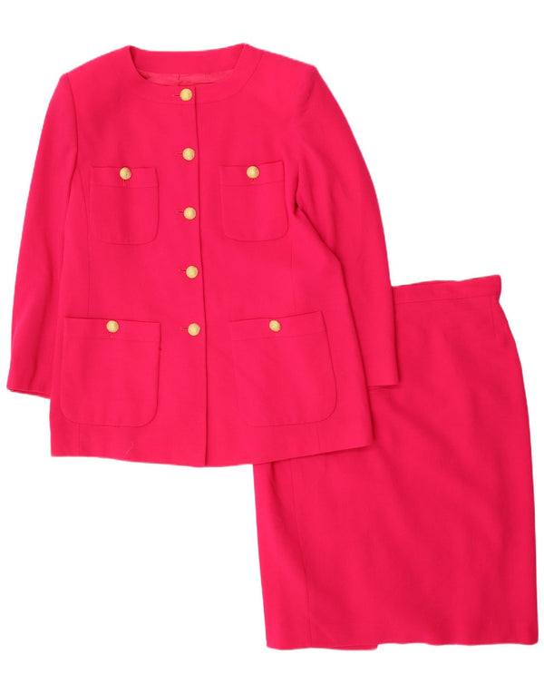 Marina Rinaldi Womens 5 Button 2 Piece Skirt Set Size 19 Small W32 Pink