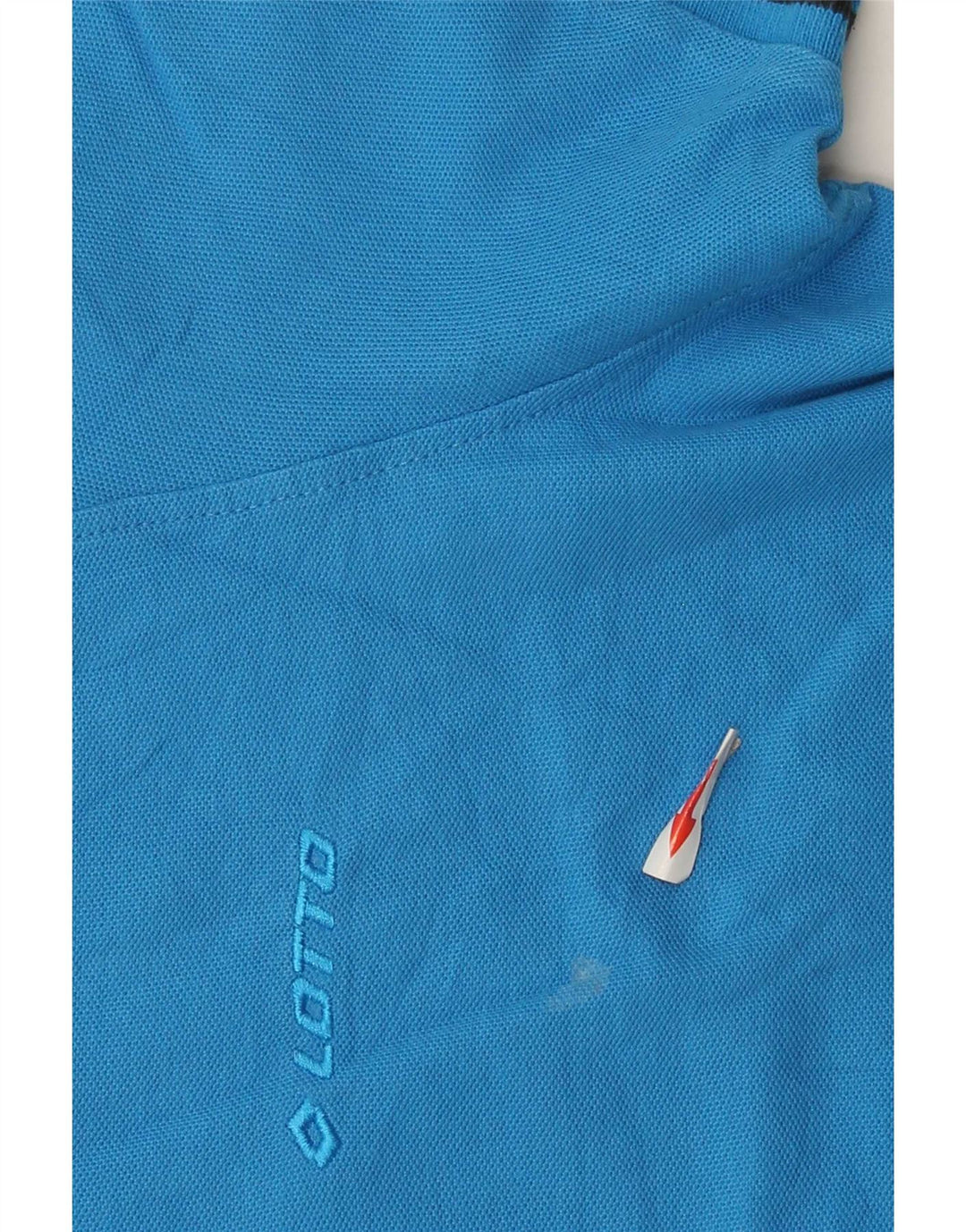 Lotto Mens Polo Shirt Medium Blue Cotton