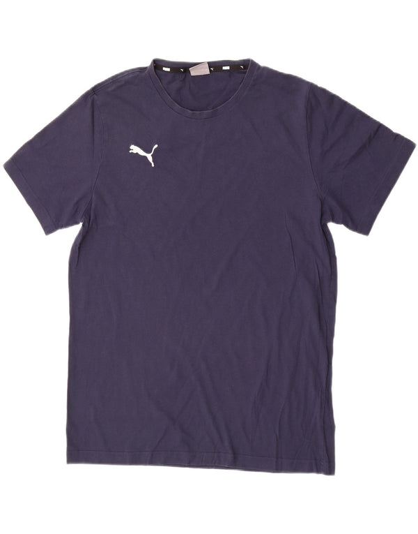 Puma Mens T-Shirt Top Large Navy Blue Cotton
