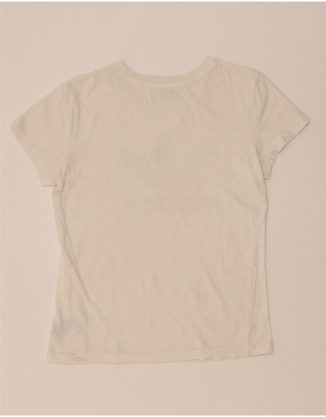 ADIDAS Womens Graphic T-Shirt Top EU 38 Medium  White Cotton Vintage Adidas and Second-Hand Adidas from Messina Hembry 