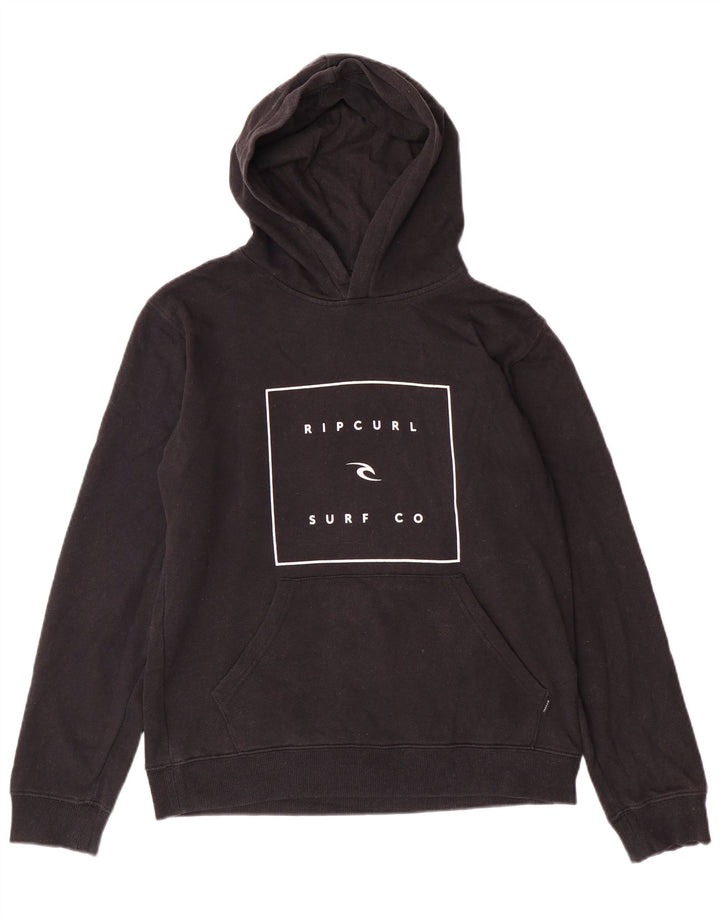 Rip Curl Womens Graphic Hoodie Jumper UK 14 Medium  Black