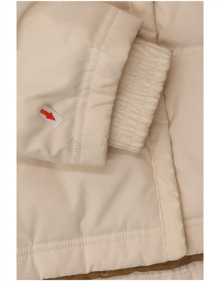 Columbia Womens Hooded Oversized Padded Jacket UK 10 Small White Polyester