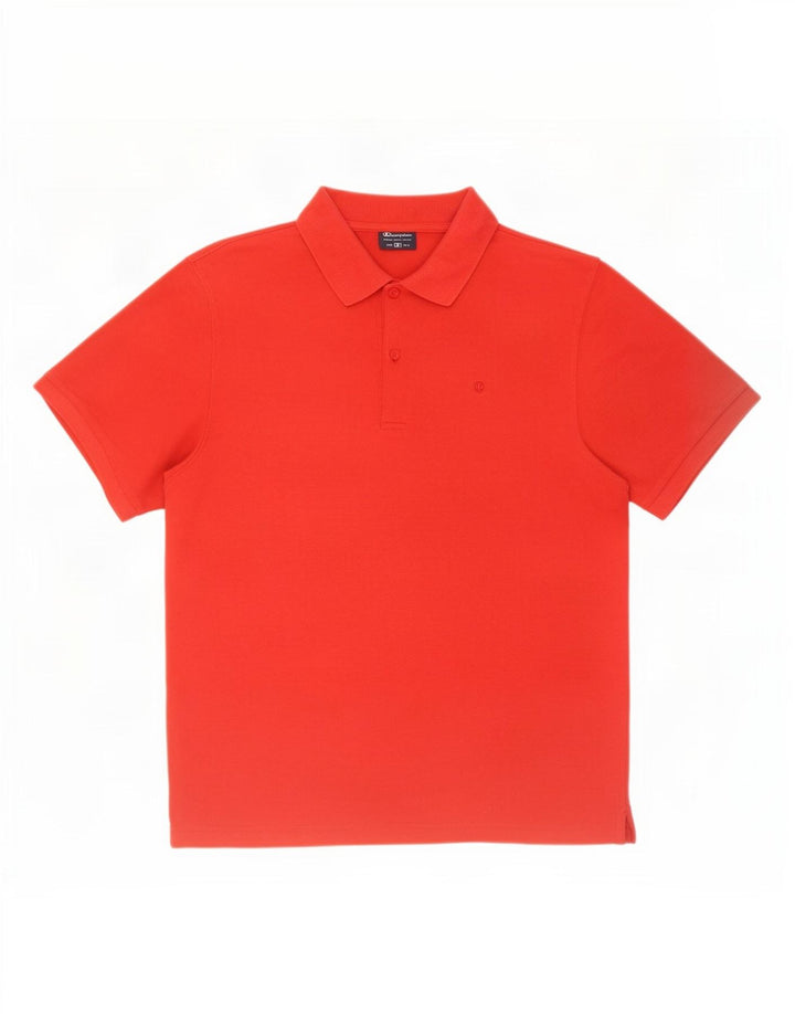 Champion Mens Polo Shirt Medium Red