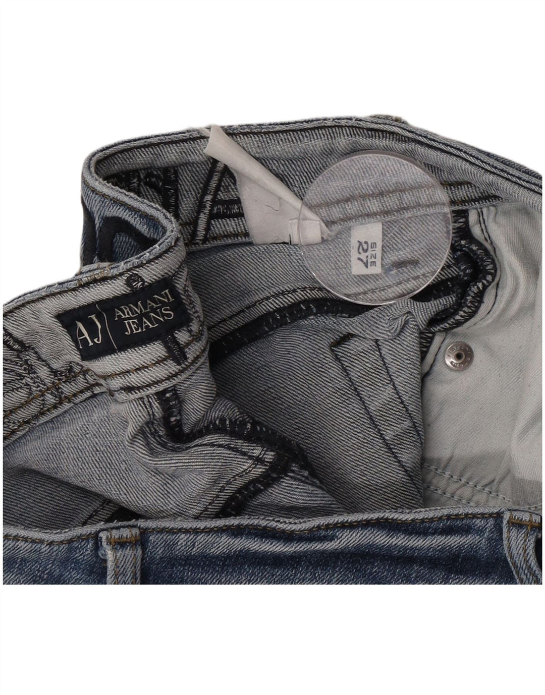 Armani Womens Slim Jeans W27 L30 Blue