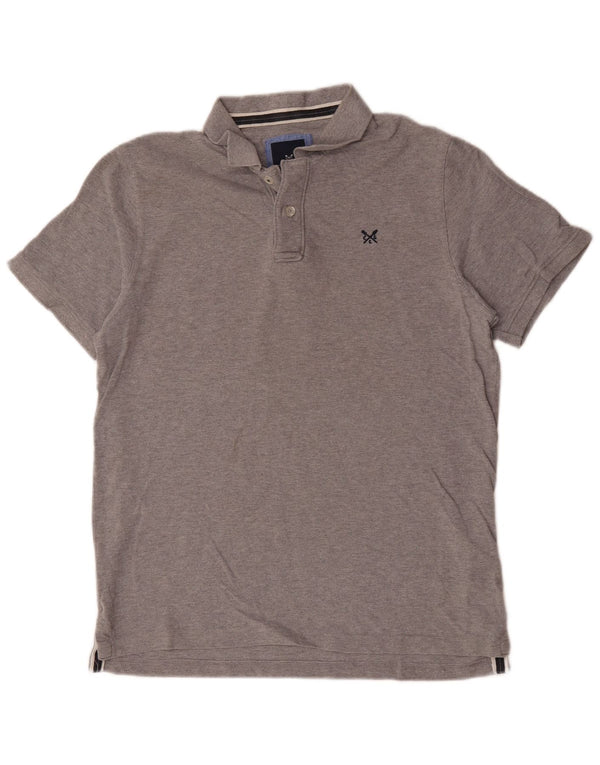 Crew Clothing Mens Polo Shirt Large Grey Cotton