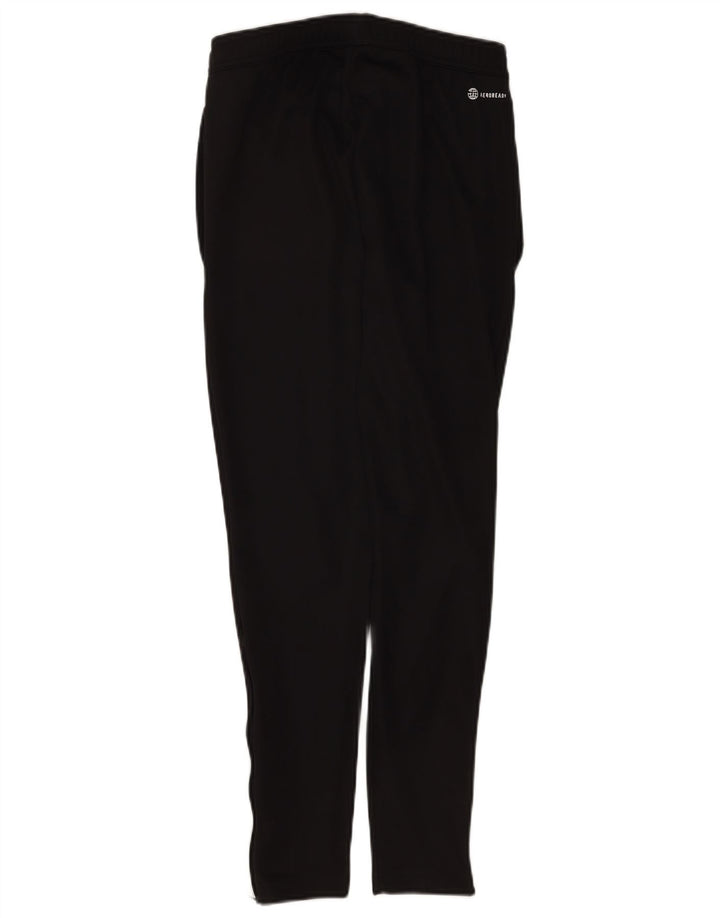 Adidas Mens Aeroready Tracksuit Trousers Small Black Polyester