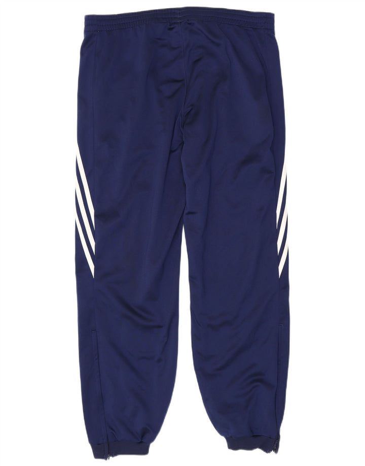 Adidas Mens Tracksuit Trousers Joggers Large Navy Blue Polyester