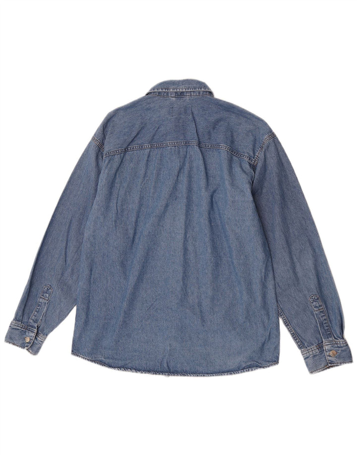 Jack & Jones Mens Denim Shirt Large Blue Cotton