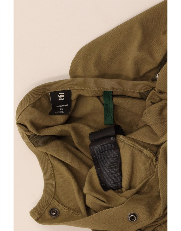 G-STAR Womens Oversized Sleeveless Jumpsuit UK 6 XS  Khaki Cotton