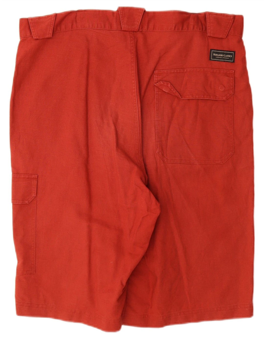 Marlboro Classics Mens Cargo Shorts EU 54 2XL W34  Red Linen