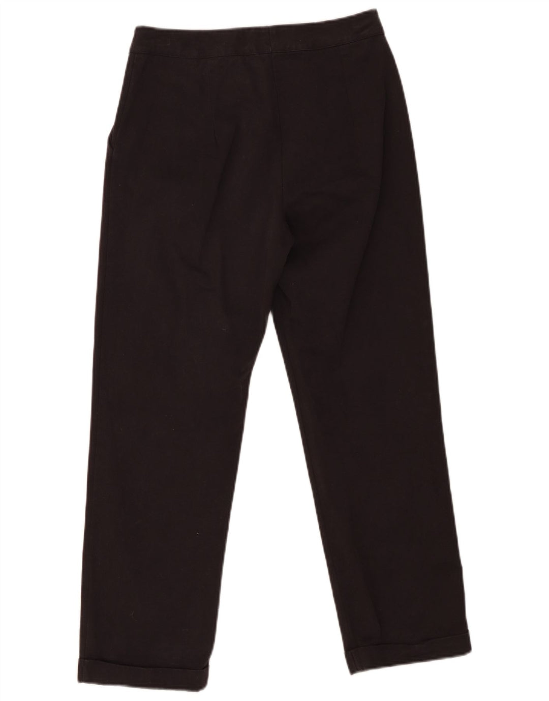 REFRIGIWEAR Womens Straight Cropped Trousers Small W28 L25 Black Cotton