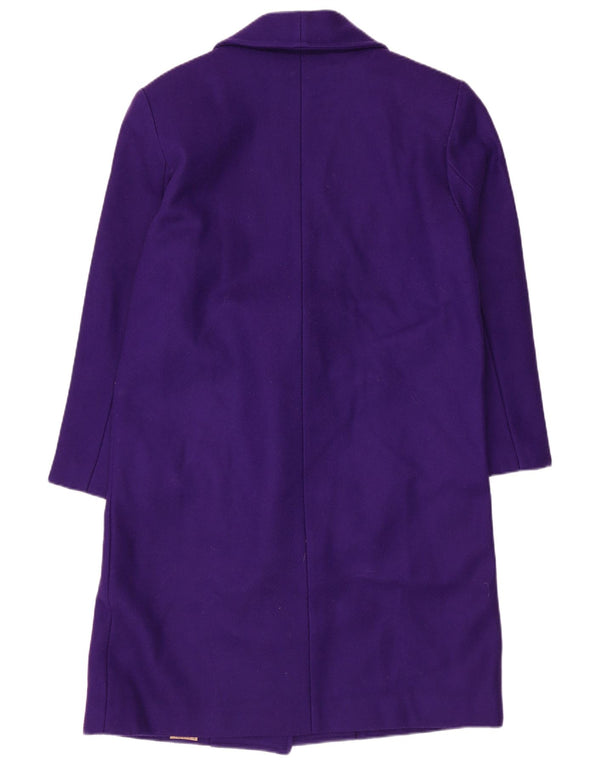 David Benjamin Womens Double Breasted Coat US 8 Medium Purple Wool