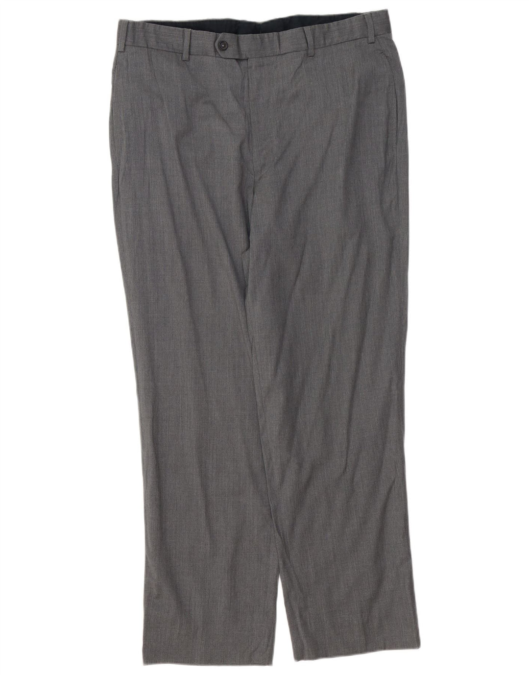 BROOKS BROTHERS Mens Straight Suit Trousers W36 L30 Grey Wool