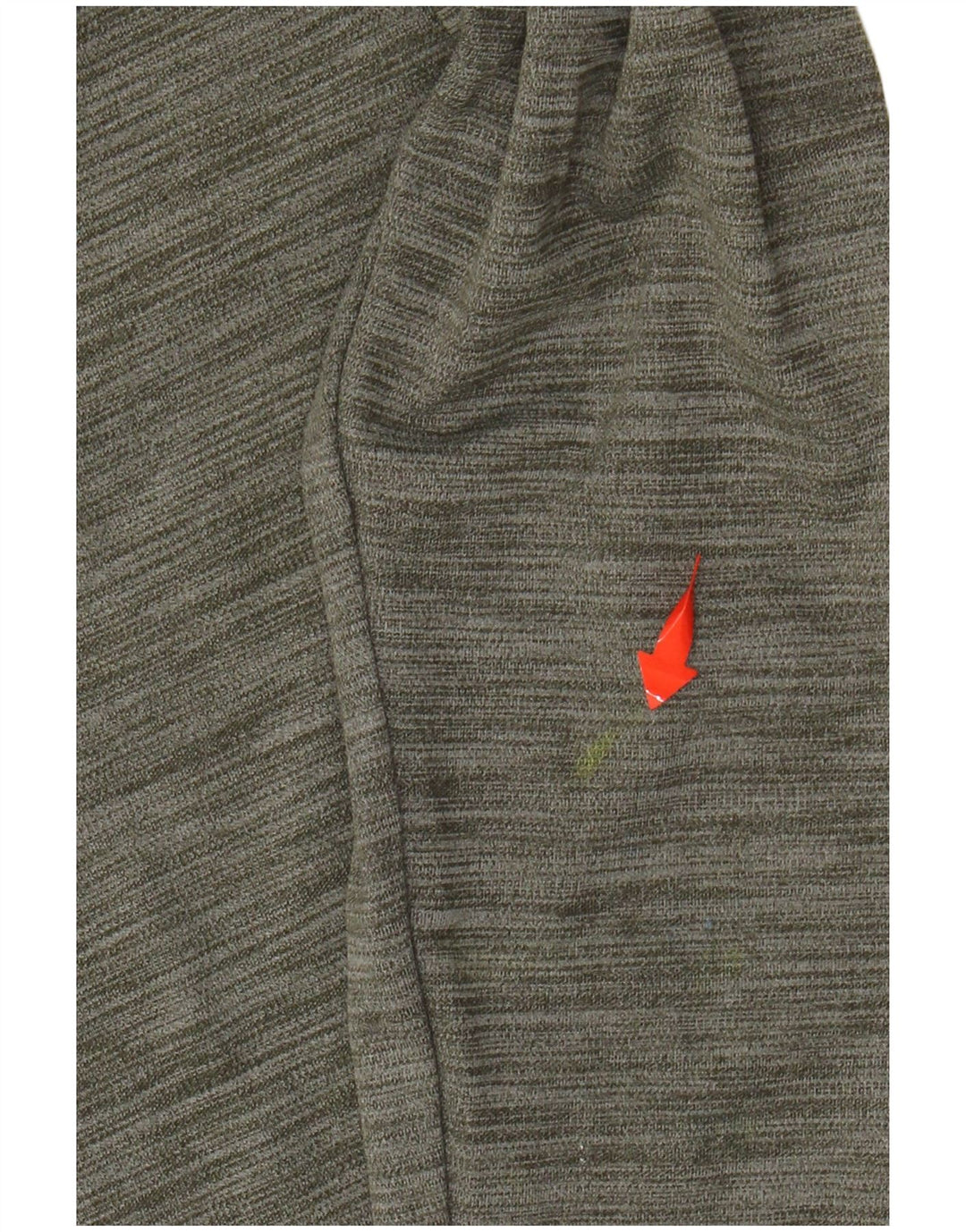 NIKE Womens Dri Fit Hoodie Jumper UK 6 XS Khaki Flecked Polyester