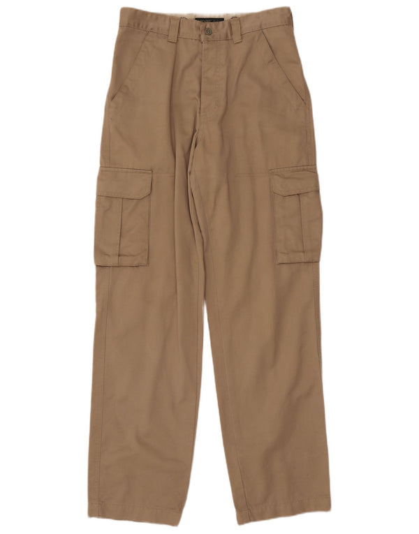 Dockers Mens Straight Cargo Trousers W30 L32 Beige Cotton