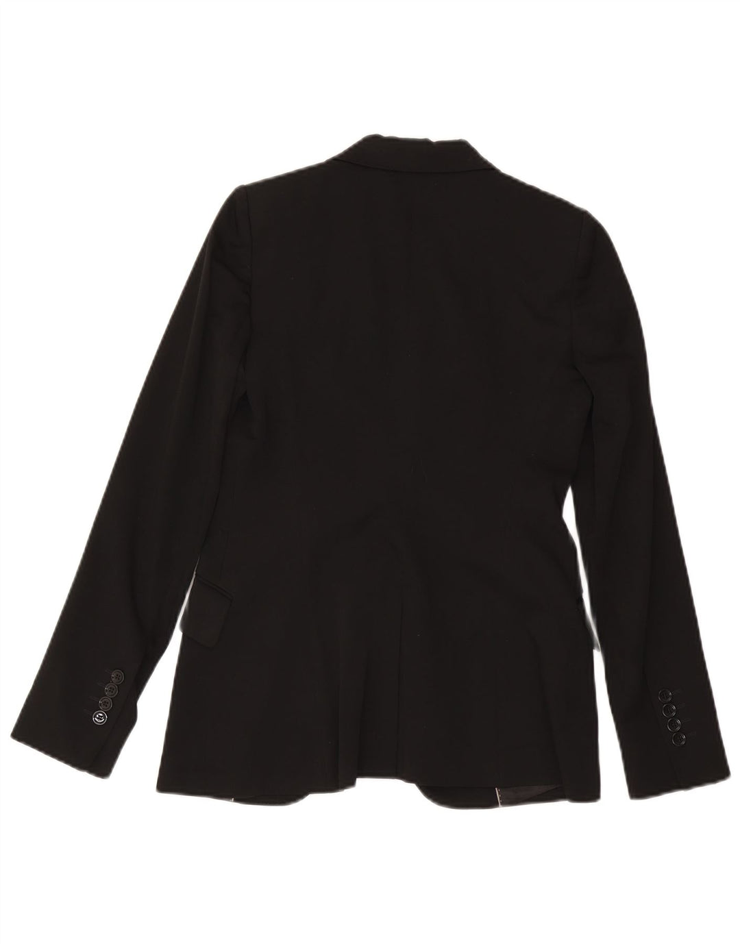 Massimo Dutti Womens 1 Button Blazer Jacket EU 38 Small Black Wool