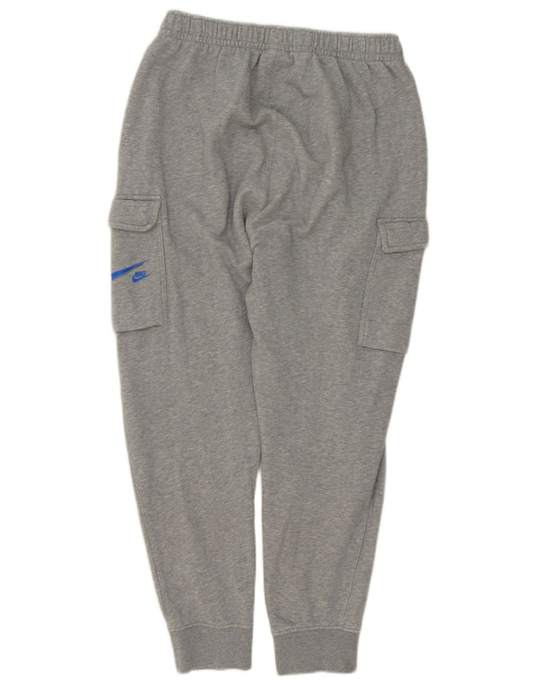 Nike Mens Graphic Cargo Tracksuit Trousers Joggers Medium Grey Flecked