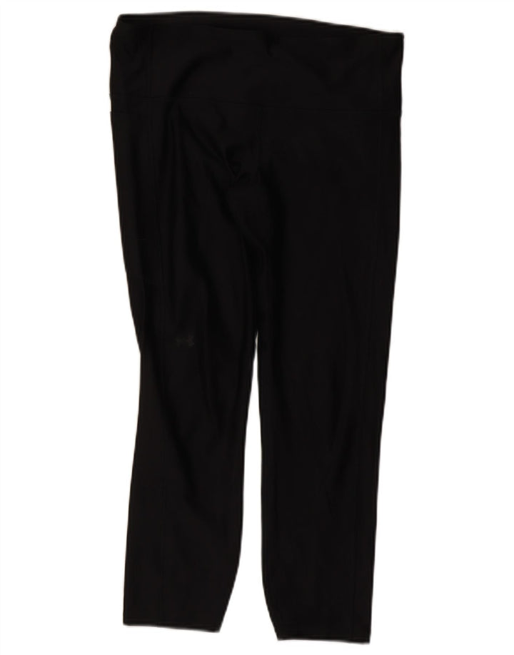 Under Armour Womens Capri Leggings UK 14 Large Black Polyester