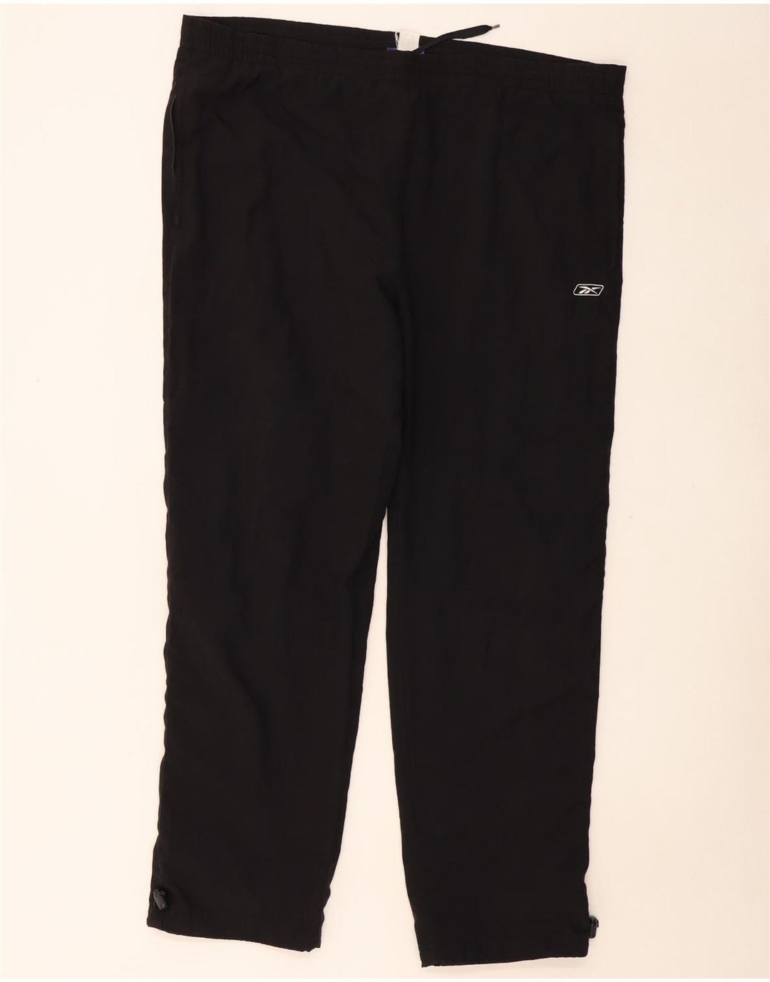 REEBOK Mens Tracksuit Trousers Large  Black Polyester