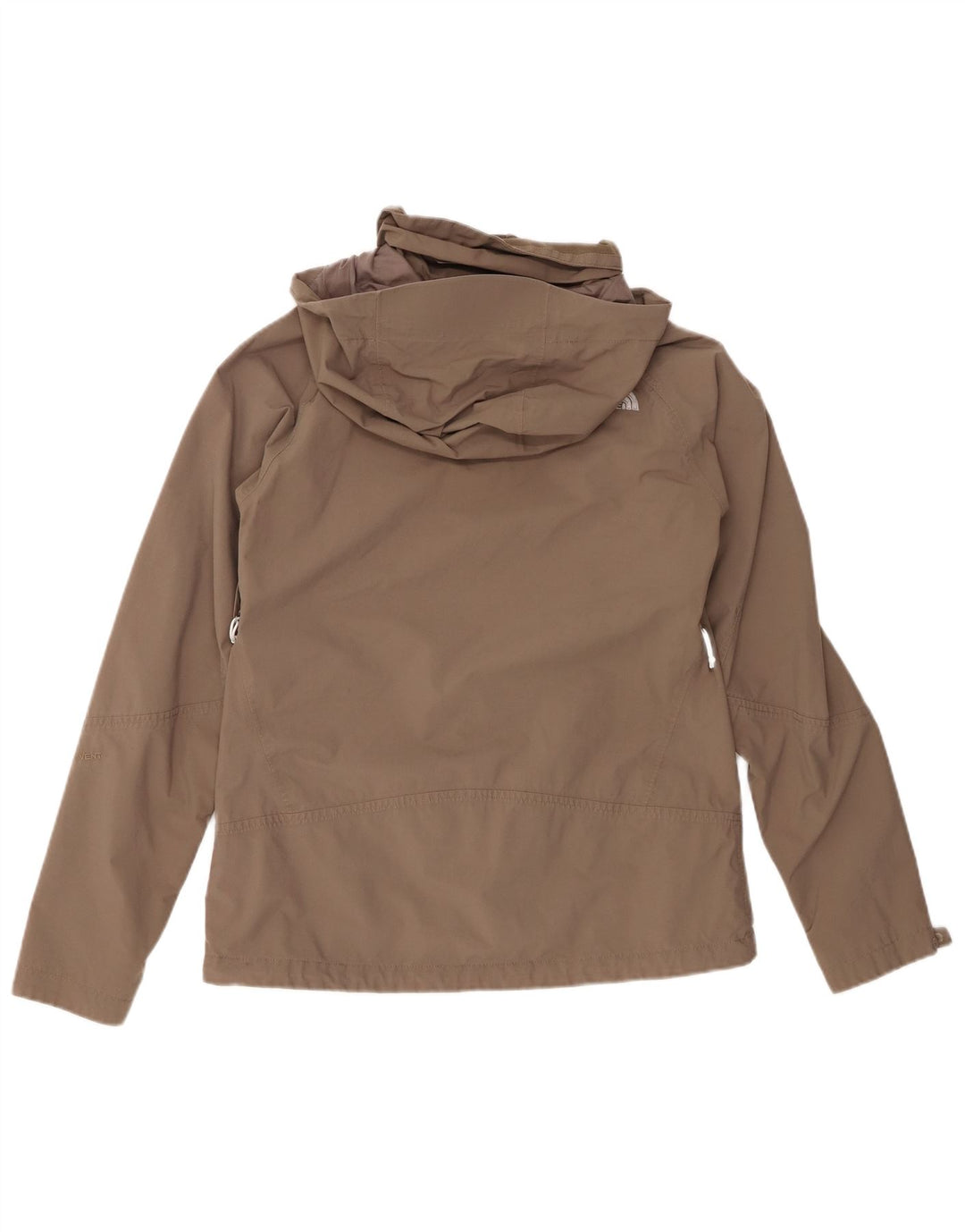 THE NORTH FACE Womens Hooded Rain Jacket UK 14 Medium Grey Nylon