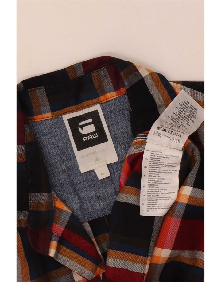 G-Star Mens Flannel Shirt Medium Multicoloured Check Cotton