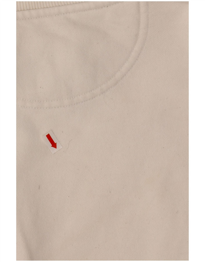 CHAMPION Womens Graphic Oversized Sweatshirt Jumper UK 16 Large White