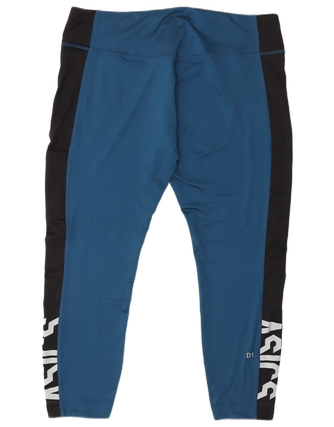 Asics Womens Crop Leggings UK 18 XL Blue Polyester