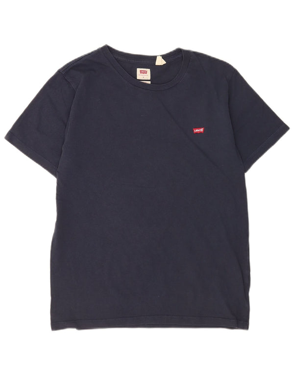 Levi's Mens Standard T-Shirt Top Small Navy Blue Cotton