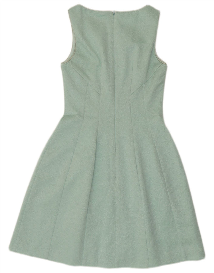COAST Womens Sleeveless A-Line Dress UK 8 Small Turquoise Polyester Vintage Coast and Second-Hand Coast from Messina Hembry 