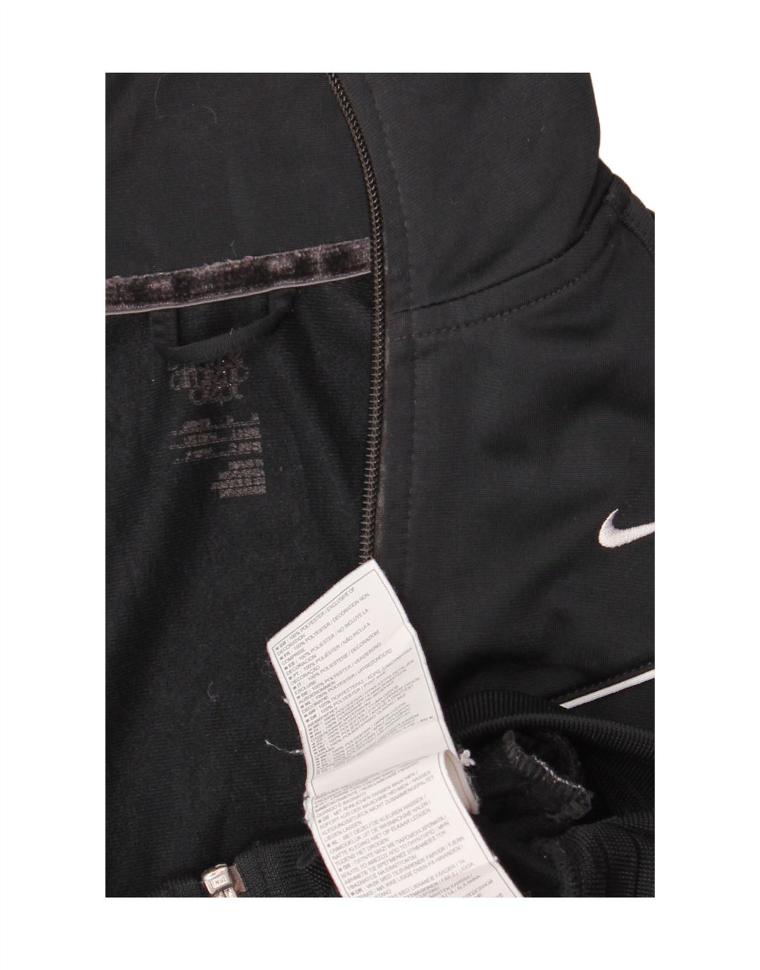 Nike Womens Tracksuit Top Jacket UK 14 Medium Black