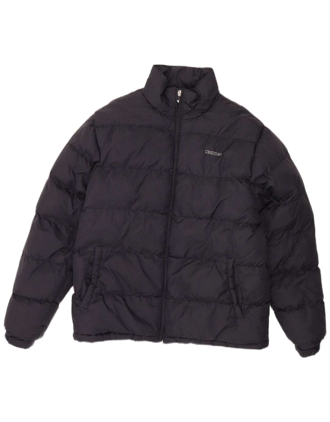 KAPPA Mens Graphic Padded Jacket UK 40 Large Navy Blue Polyester