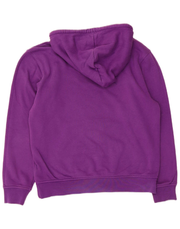 Adidas Womens Oversized Hoodie Jumper UK 10 Small  Purple Cotton