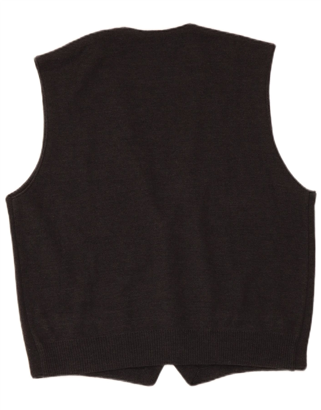 Il Granchio Mens Knit Waistcoat Small Grey Wool