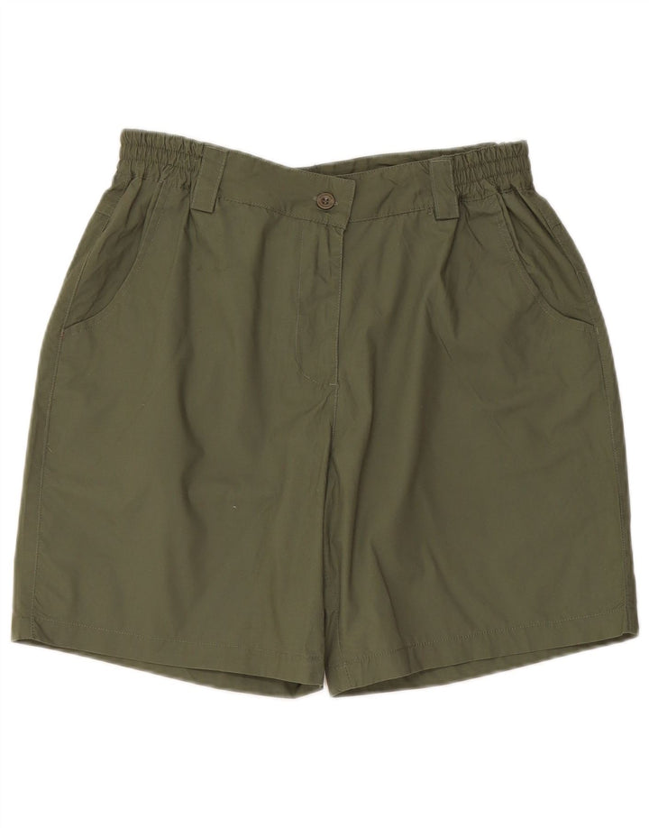 Mountain Warehouse Womens Chino Shorts UK 12 Medium W30  Khaki Polyester