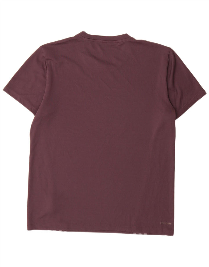 Adidas Mens T-Shirt Top Large Purple Polyester