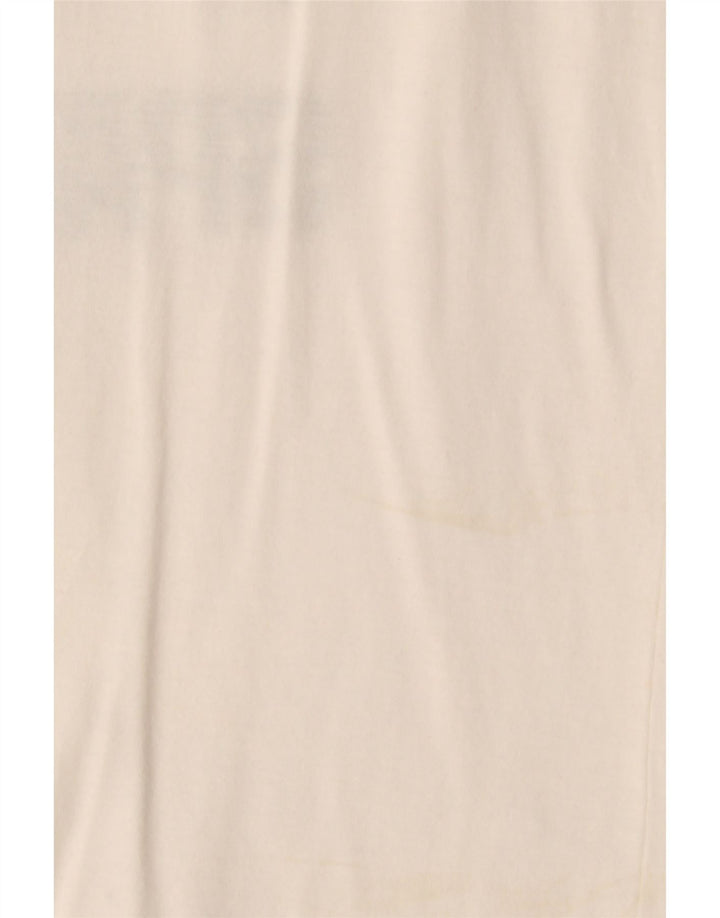 NIKE Womens Michigan State Graphic T-Shirt Top UK 12 Medium Off White