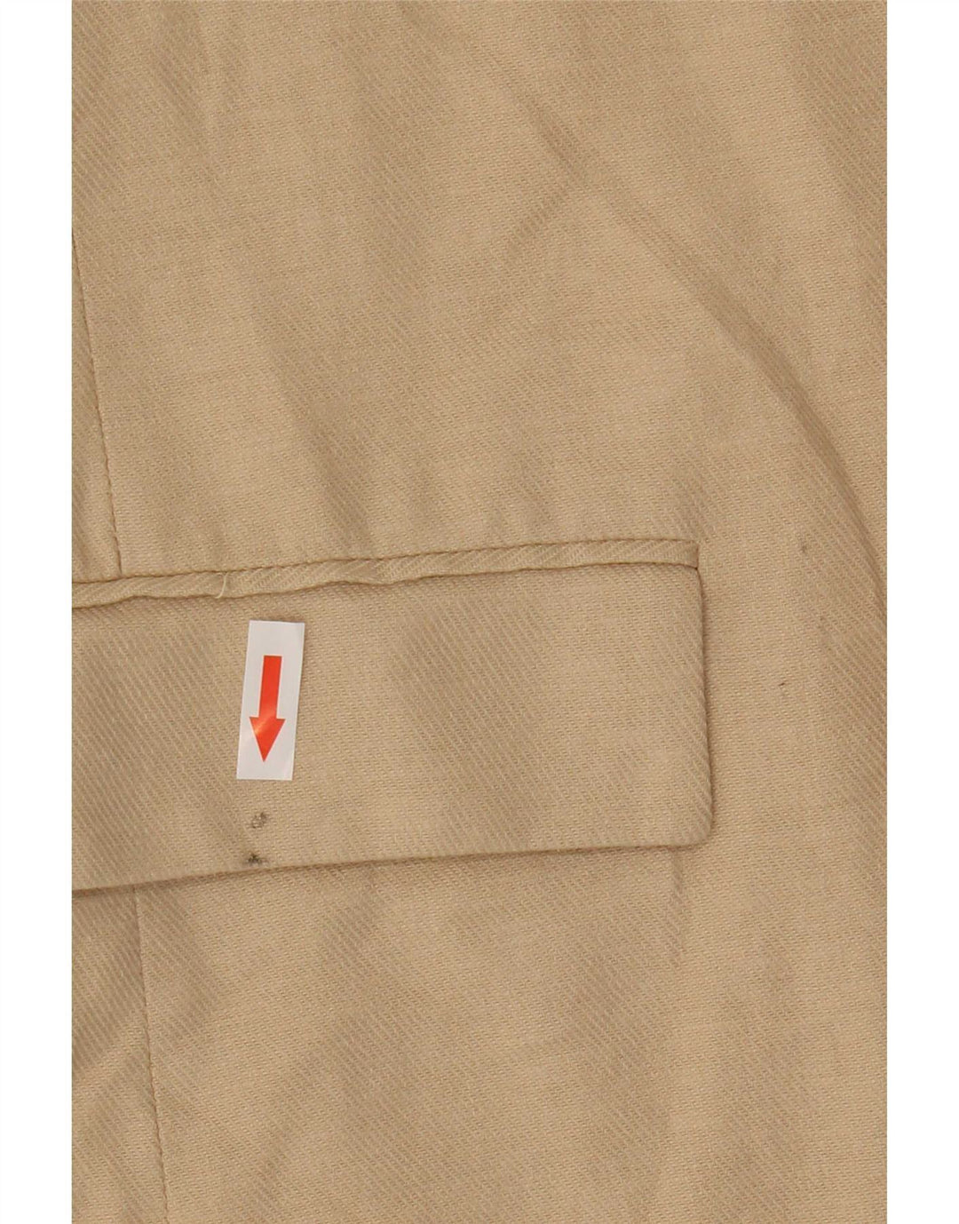 Zara Womens 3/4 Sleeve Open Blazer Jacket UK 12 Medium Beige