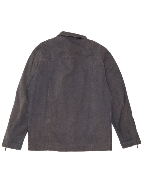 AUSTRALIAN L'ALPINA Mens Military Jacket IT 50 Large Navy Blue Cotton