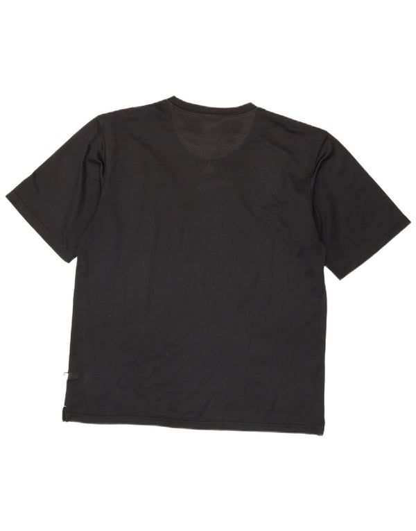 Adidas Mens T-Shirt Top Small Black Polyester