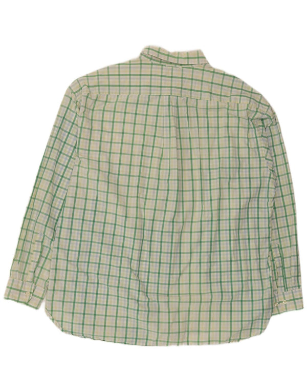 Tommy Hilfiger Mens Shirt 2XL Green Check Cotton