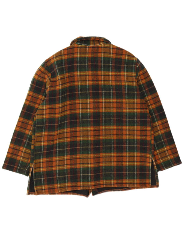 Vintage Womens Jacket UK 14 Large Green Plaid