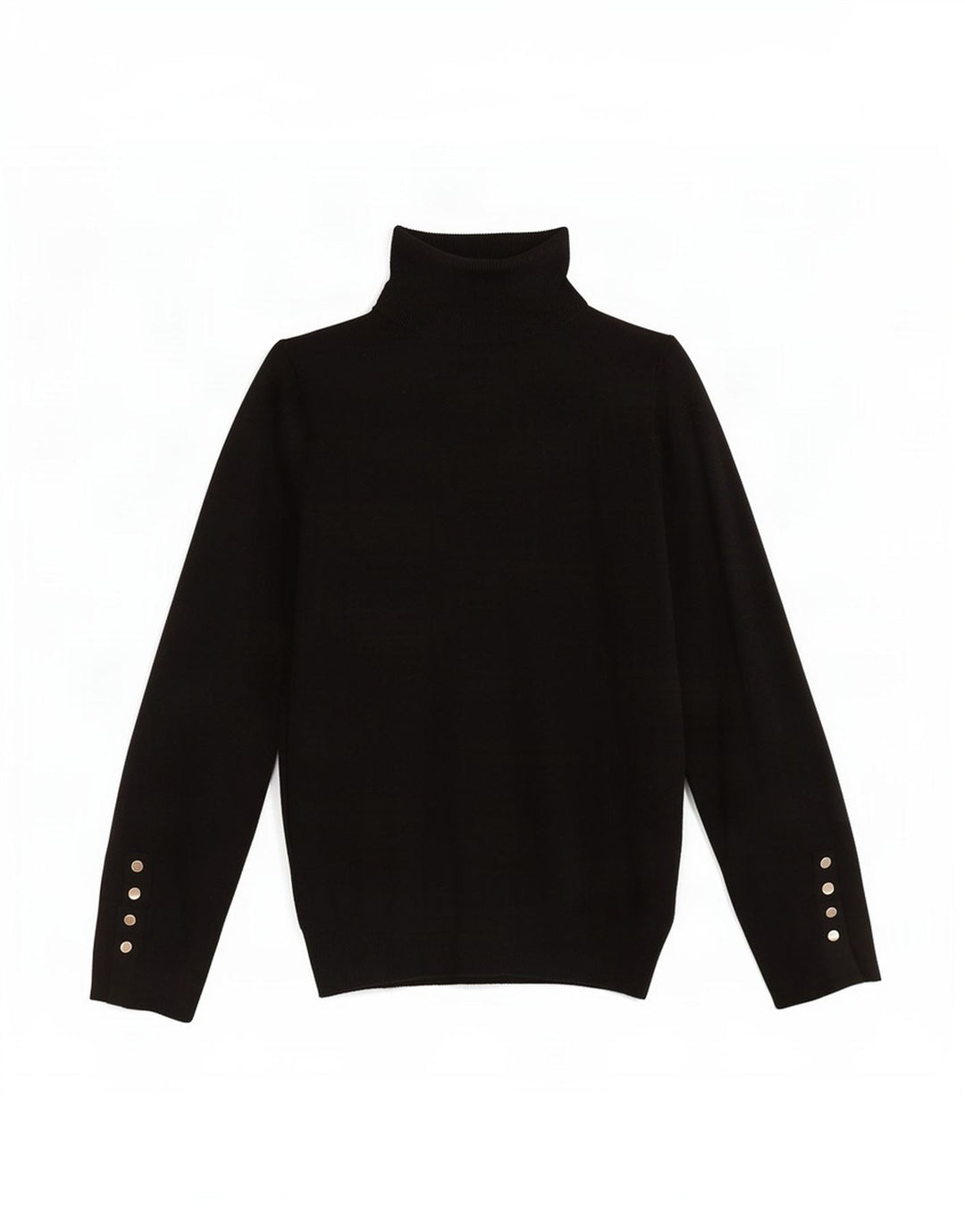 Zara Womens Roll Neck Jumper Sweater UK 10 Small Black