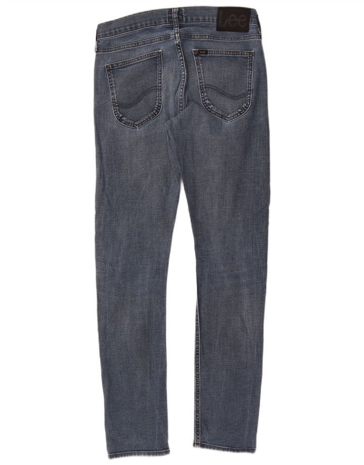 Lee Mens Luke Slim Jeans W30 L32 Blue Cotton