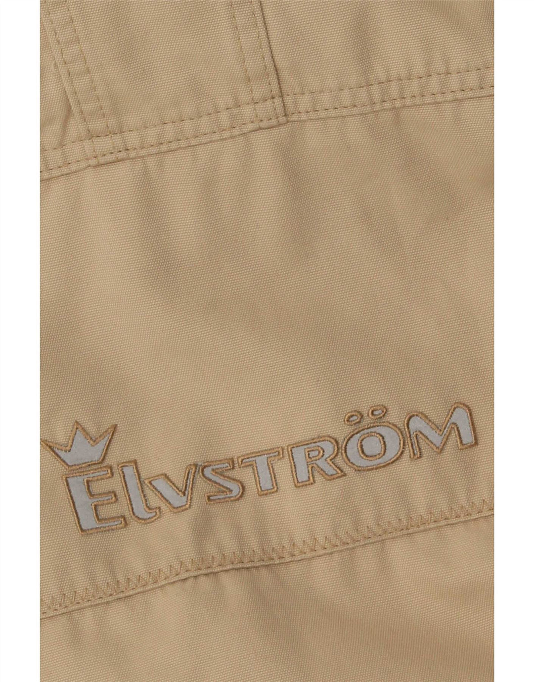 Elvstrom Mens Windbreaker Coat IT 46 Small Beige Cotton