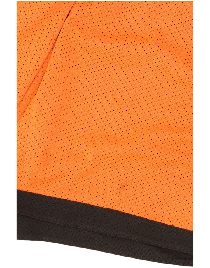 Reebok Mens Graphic Sport Shorts Medium Orange Colourblock Polyester