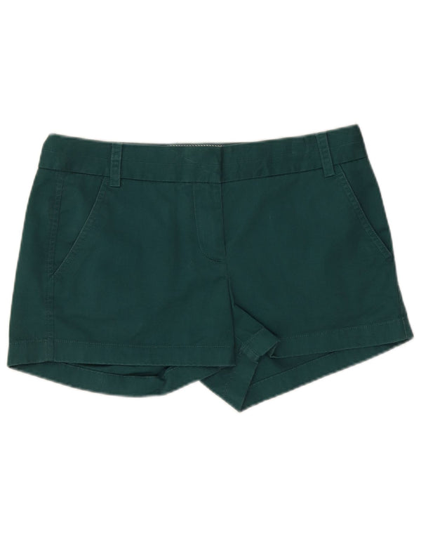 J. CREW Womens Chino Shorts US 4 Small W32  Green Cotton