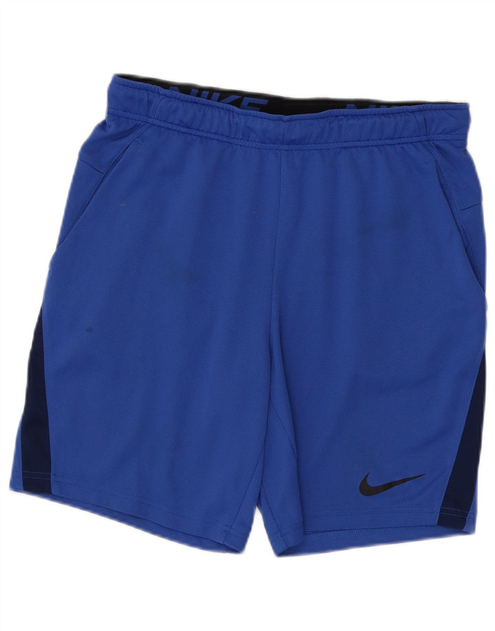 Nike Mens Dri Fit Sport Shorts Medium  Blue Colourblock Polyester