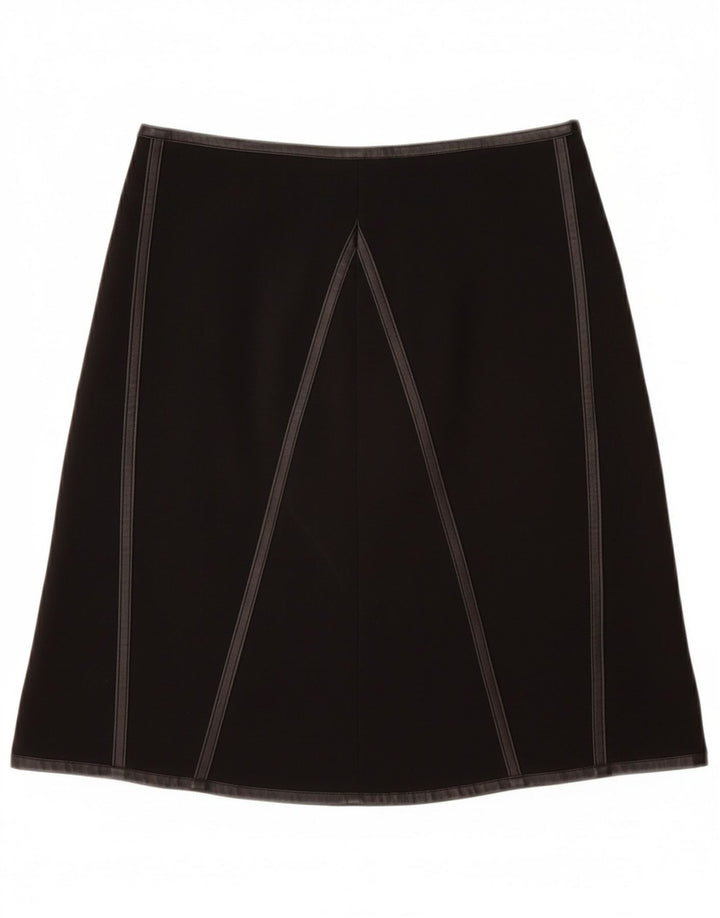 VINTAGE Womens A-Line Skirt W28 Medium  Black