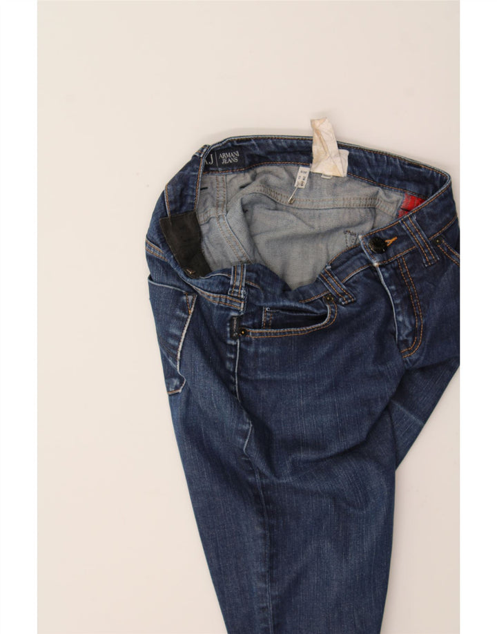 ARMANI Womens Straight Jeans W26 L29 Blue Cotton Vintage Armani and Second-Hand Armani from Messina Hembry 