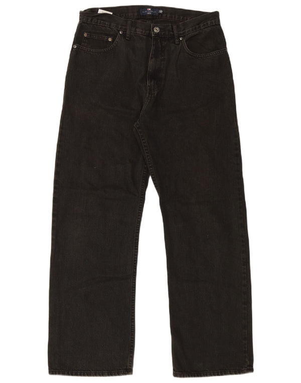 Marks & Spencer Mens Blue Harbour Straight Jeans W32 L29 Black Cotton
